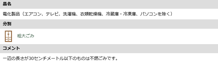 世田谷区のシーリングライトの分別情報1