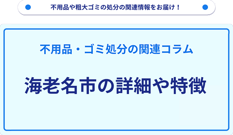 地域の特徴や詳細について【海老名市】
